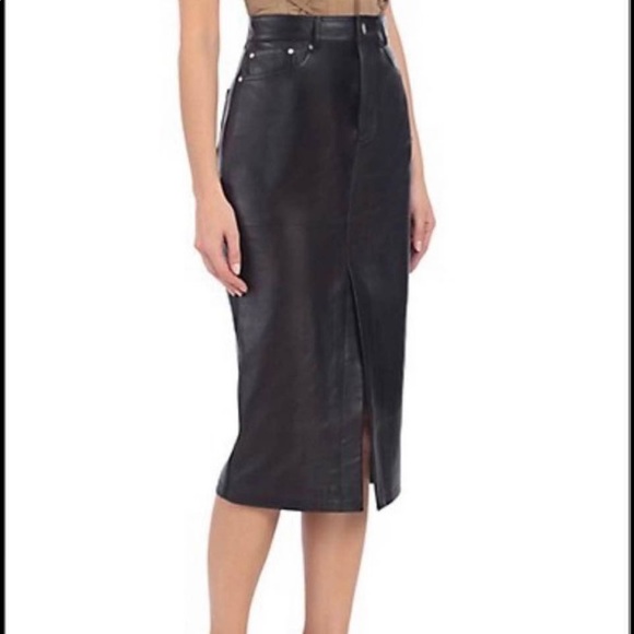 Avec Les Filles Dresses & Skirts - Avec Les Filles Faux Leather Skirt